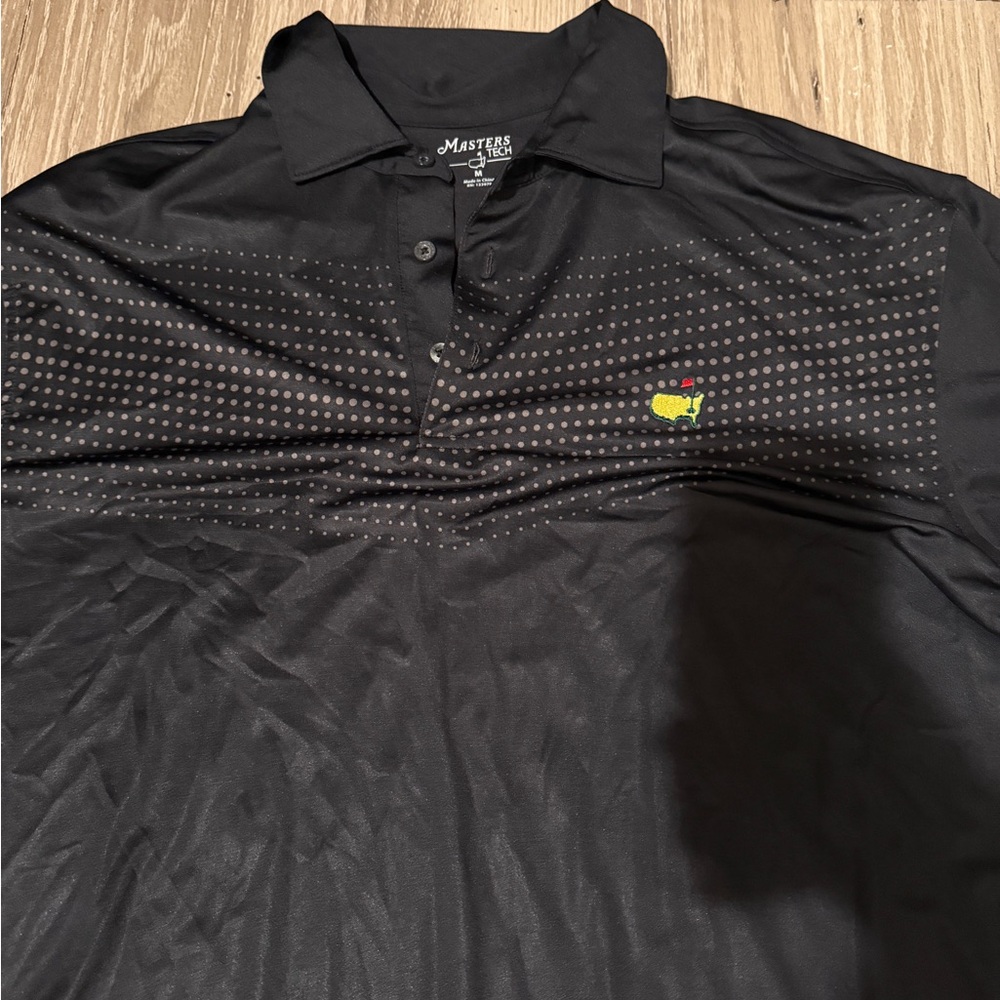 Masters Black Polo with Green and Yellow Logo New without tags